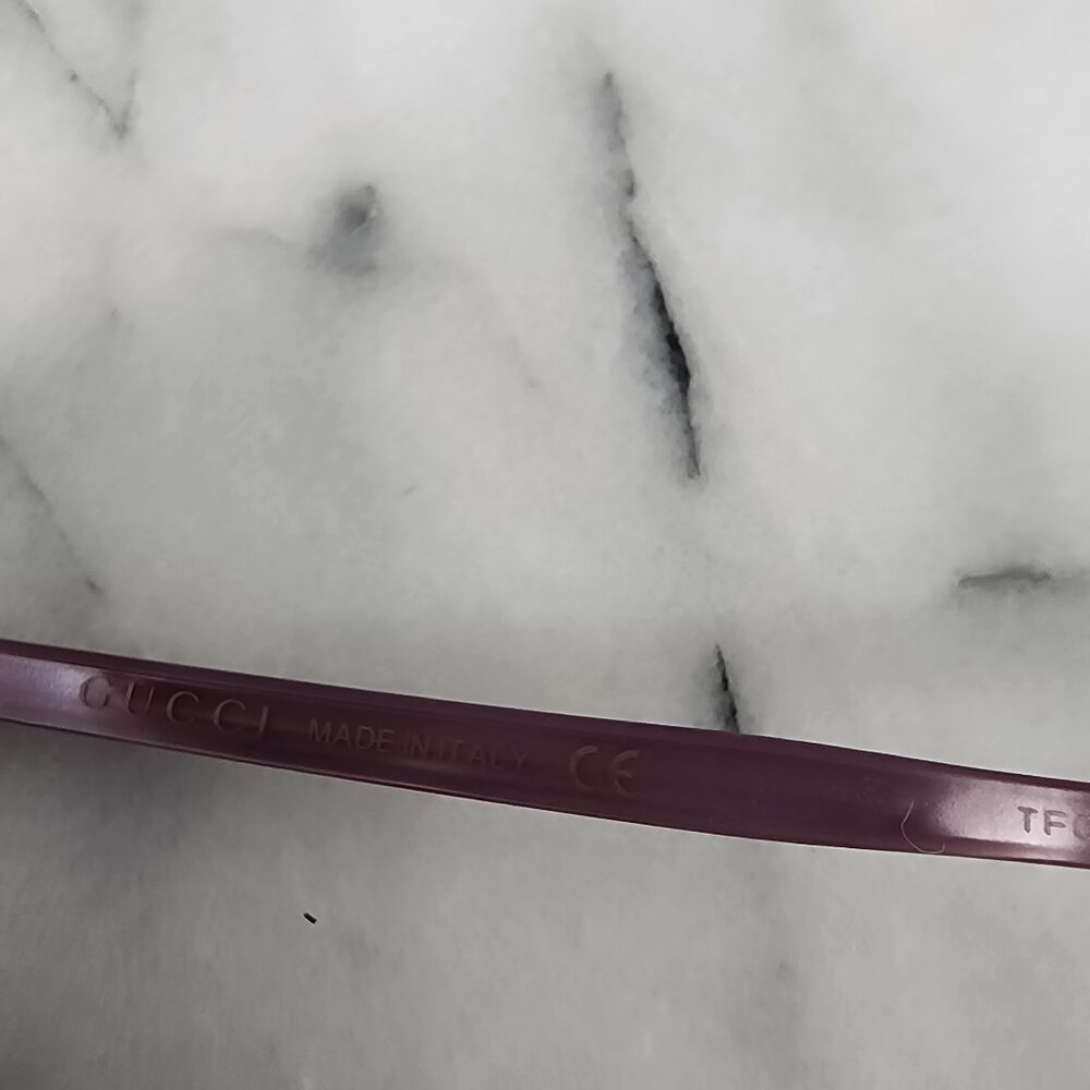 NWOT GUCCI Womens Pink Purple Pearl Eyeglass Frames GG00930 No Case - Picture 7 of 10